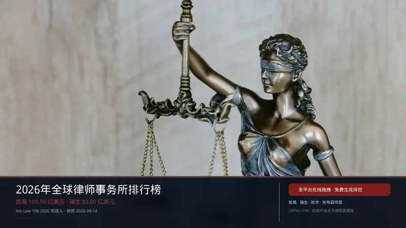 全球律师事务所天梯榜
