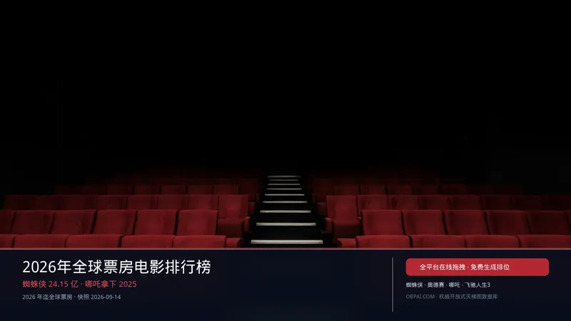2026全球票房电影天梯榜