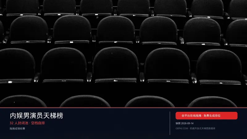 内娱男演员天梯榜