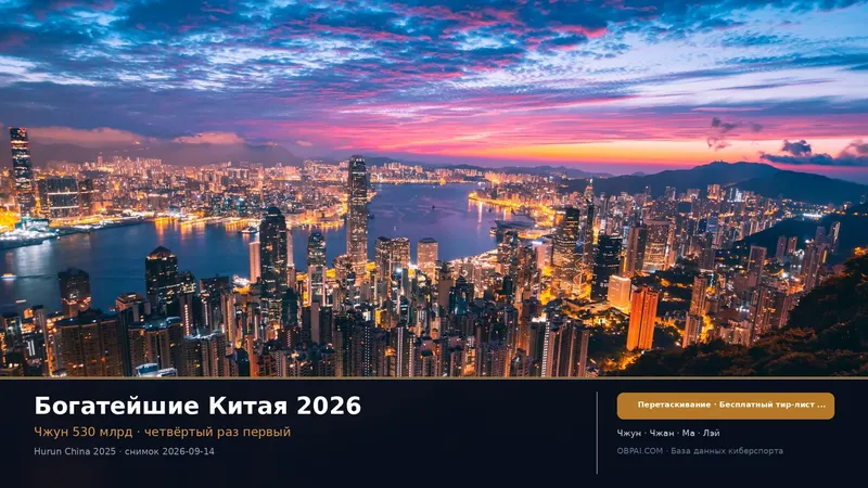Тир-лист богачей Китая 2026