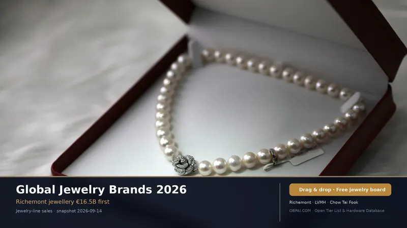 Global Jewelry Brands Tier List 2026