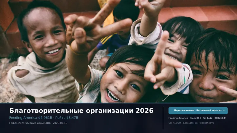 Тир-лист благотворительных организаций 2026
