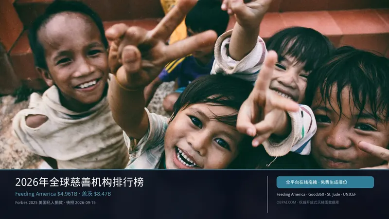 2026全球慈善机构天梯榜