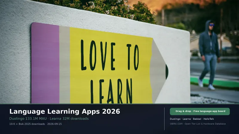Language Learning Apps Tier List 2026