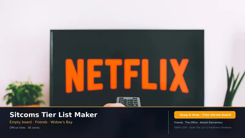 Sitcoms Tier List Maker