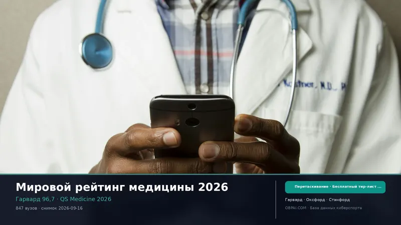 Тир-лист медицины 2026