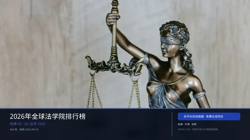 全球法学院天梯榜