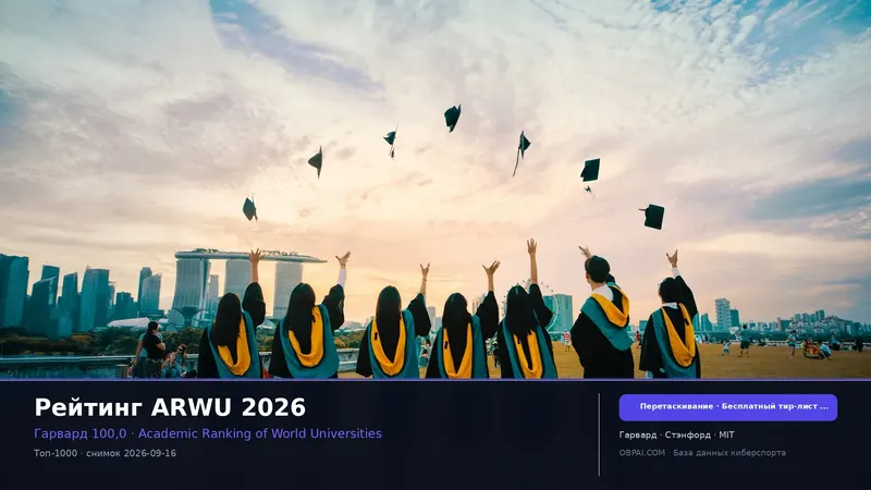 Тир-лист ARWU 2026