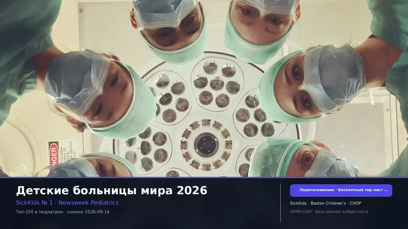 Тир-лист детских больниц мира 2026