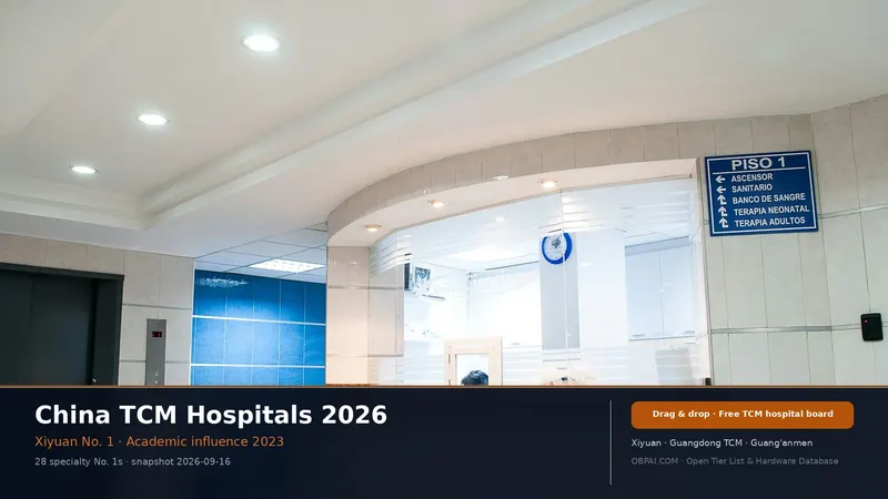 China TCM Hospitals Tier List 2026