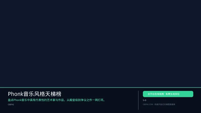 Phonk音乐风格天梯榜