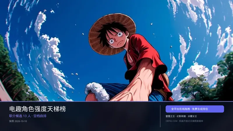 电趣角色强度天梯榜